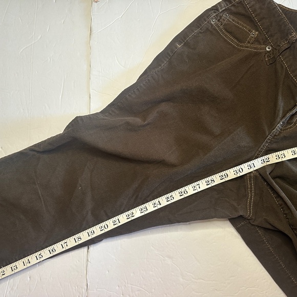 Vintage Y2K Brown corduroy Low Rise Boot Cut Pants Size 14 - Picture 12 of 12